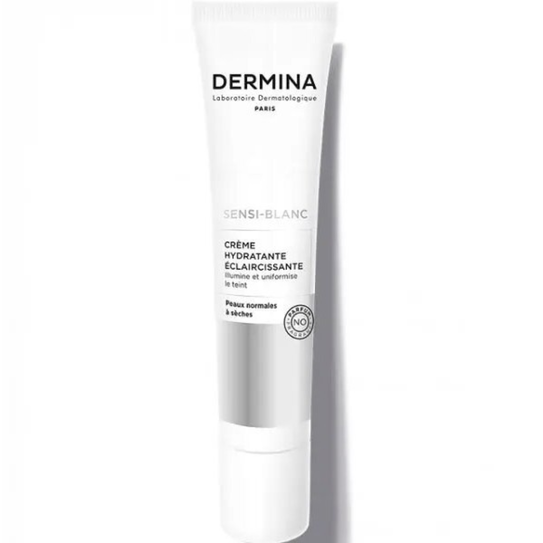Dermina-Sensi-blanc-Fluide-Hydratant-eclaircissant-40ml-1.png Dermina Sensi-Blanc Fluide Hydratant Eclaircissant 40ml – Image 1
