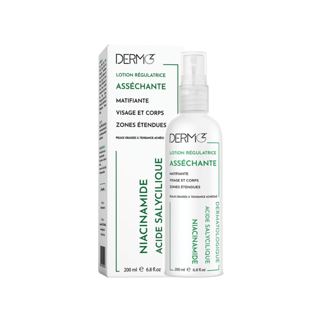 Dermoz-lotion-assechante-anti-acne-1.png DERMOZ Lotion Régulatrice Asséchante 200ml – Image 1