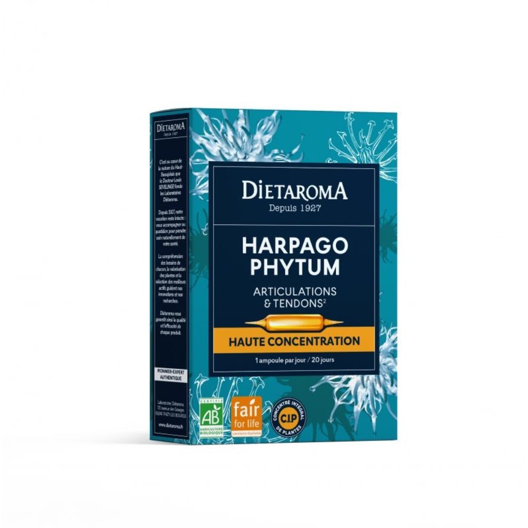 Dietaroma-Harpagophytum-20Amp10ml-1.jpg Dietaroma Harpagophytum 20 Ampoules x 10ml – Image 1