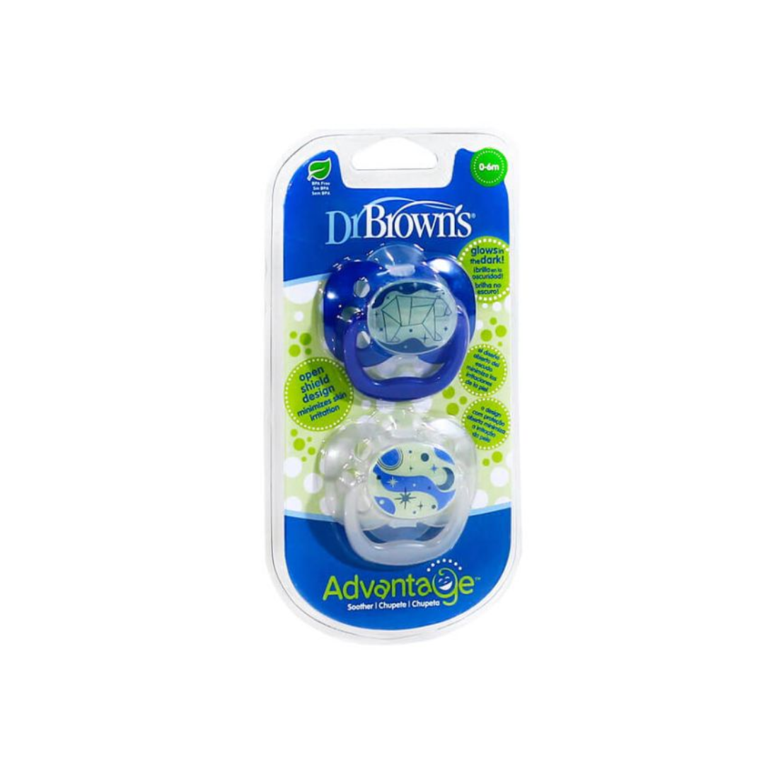 Dr-Browns-2-suc-Advantage-ocean-bleu-0-6m-PA12004-INTL-1.png Dr Brown's 2 Sucette Advantage Ocean Bleu 0-6m – Image 1