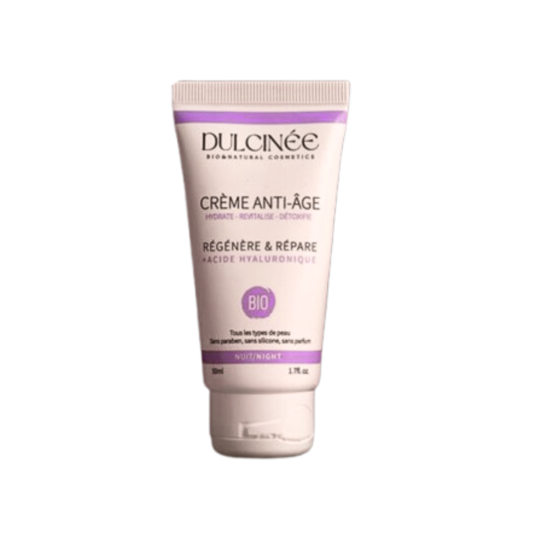 Dulcinee-Creme-de-Nuit-Anti-Age-Bio-50ml-1.png Dulcinee Creme De Nuit Anti-Age Bio 50ml – Image 1