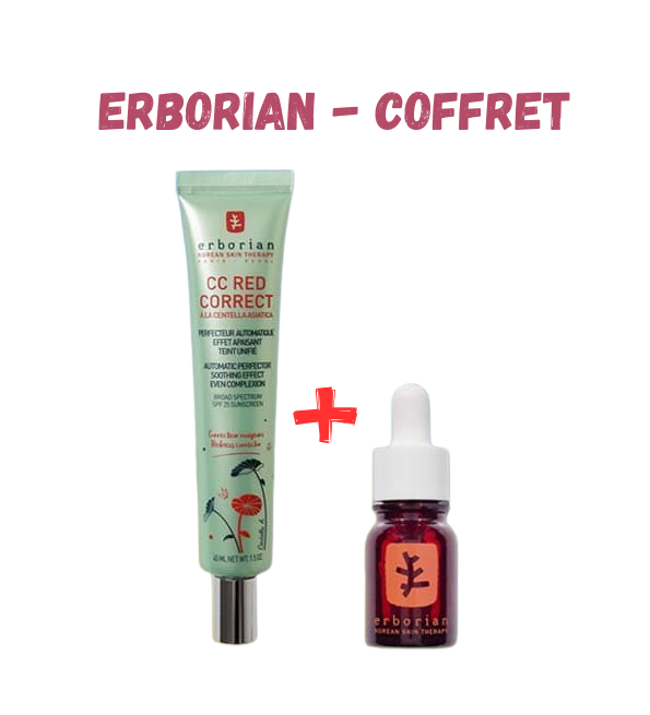 ERBORIAN-Coffret-CC-Red-correct-45mlSkin-Therapy-10ml-1.png ERBORIAN - Coffret CC Red Correct 45ml + Skin Therapy 10ml – Image 1