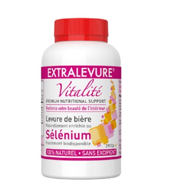 ETRALEVURE-VITALITE-SELENIUM-ORGANIQUE-290-COMPRIMES-1.jpg Extralevure Vitalite Selenium 290 Comprimès – Image 1