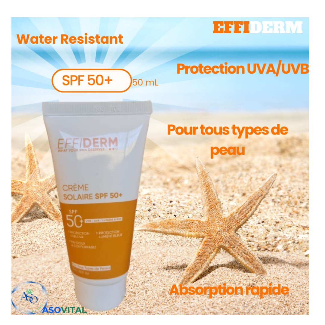 Effiderm-Creme-Solaire-spf50-50ml-1.png Effiderm Creme Solaire spf50+ 50ml – Image 1