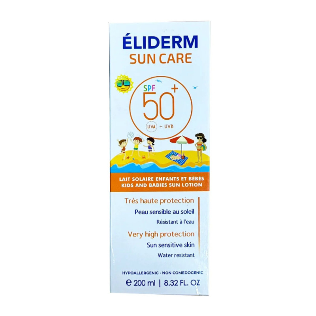 Eliderm-sun-care-lait-solaire-kids-spf50-200ml.png Eliderm Sun Care Lait Solaire kids spf50+ 200ml – Image 1