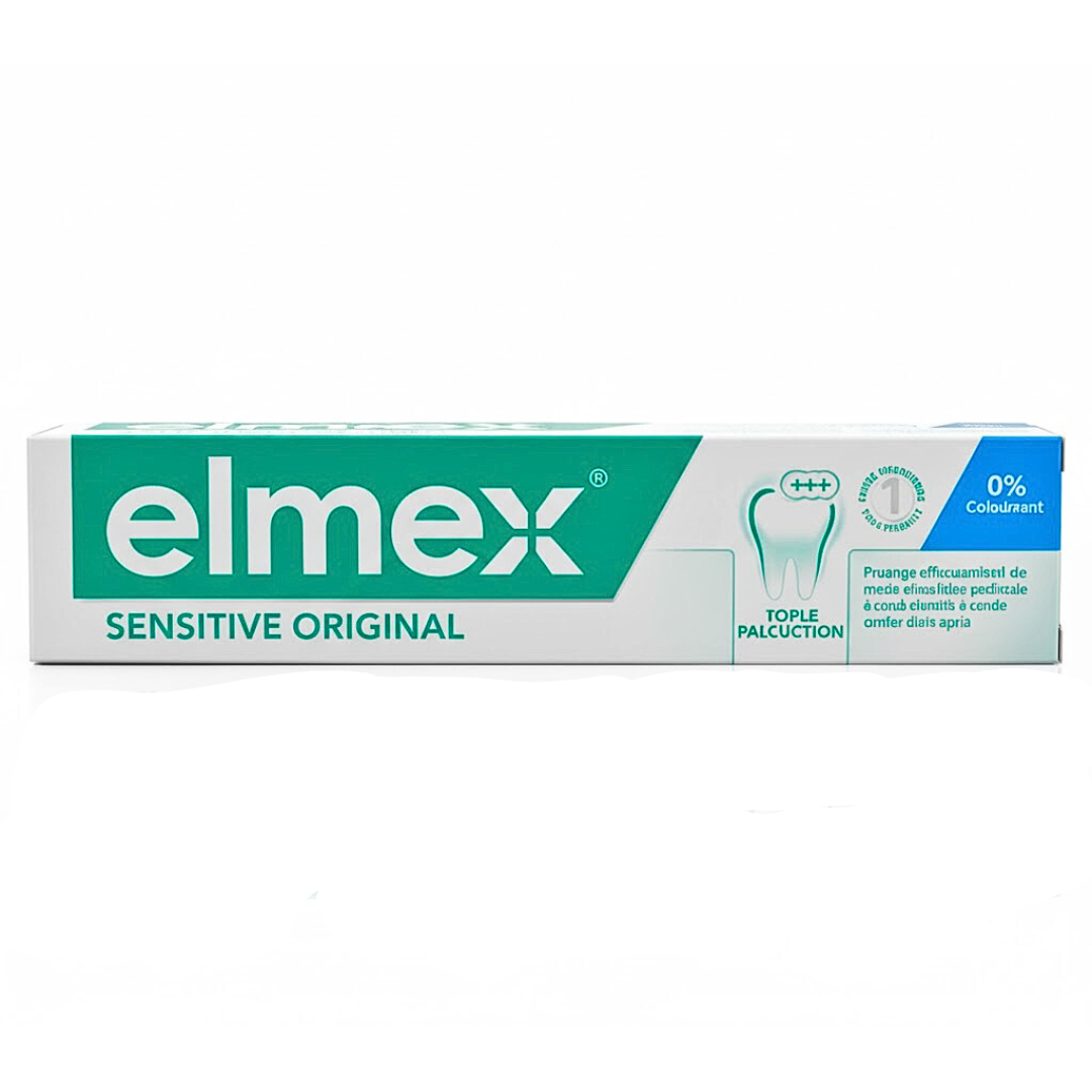Elmex-Dent-Sensitive-Original-0-clo-75ml-1.png Elmex Dentifrice Sensitive Original 0 Clorant 75ml – Image 1