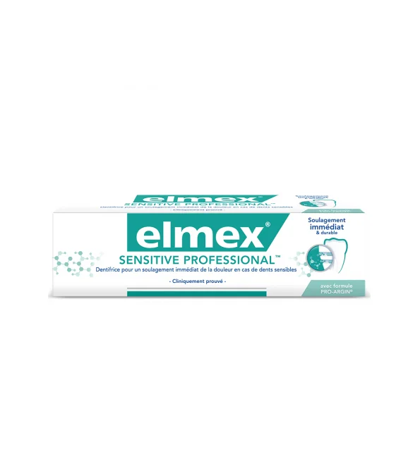 Elmex-Dent-Sensitive-professinal-75ml.webp Elmex Dentifrice Sensitive Professinal Blancheur 75ml – Image 1