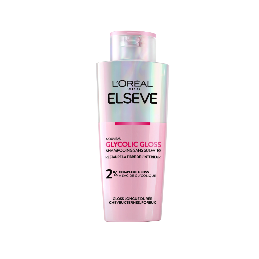 Elseve-Glycolic-Gloss-Shampooing-200ml-1.png L'Oreal Paris Elseve Glycolic Gloss Shampooing 200ml – Image 1
