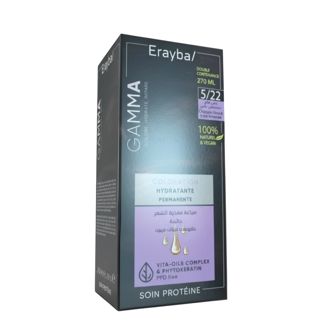 Erayba-Gamma-Coloration-522-Chatain-fonce-1.png Erayba Gamma Coloration 5/22 Chatain fonce – Image 1