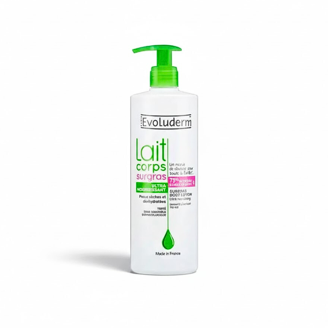 Evoluderm-Lait-Corps-Surgas-500ml-1.png Evoluderm Lait Corps Surgas 500ml – Image 1