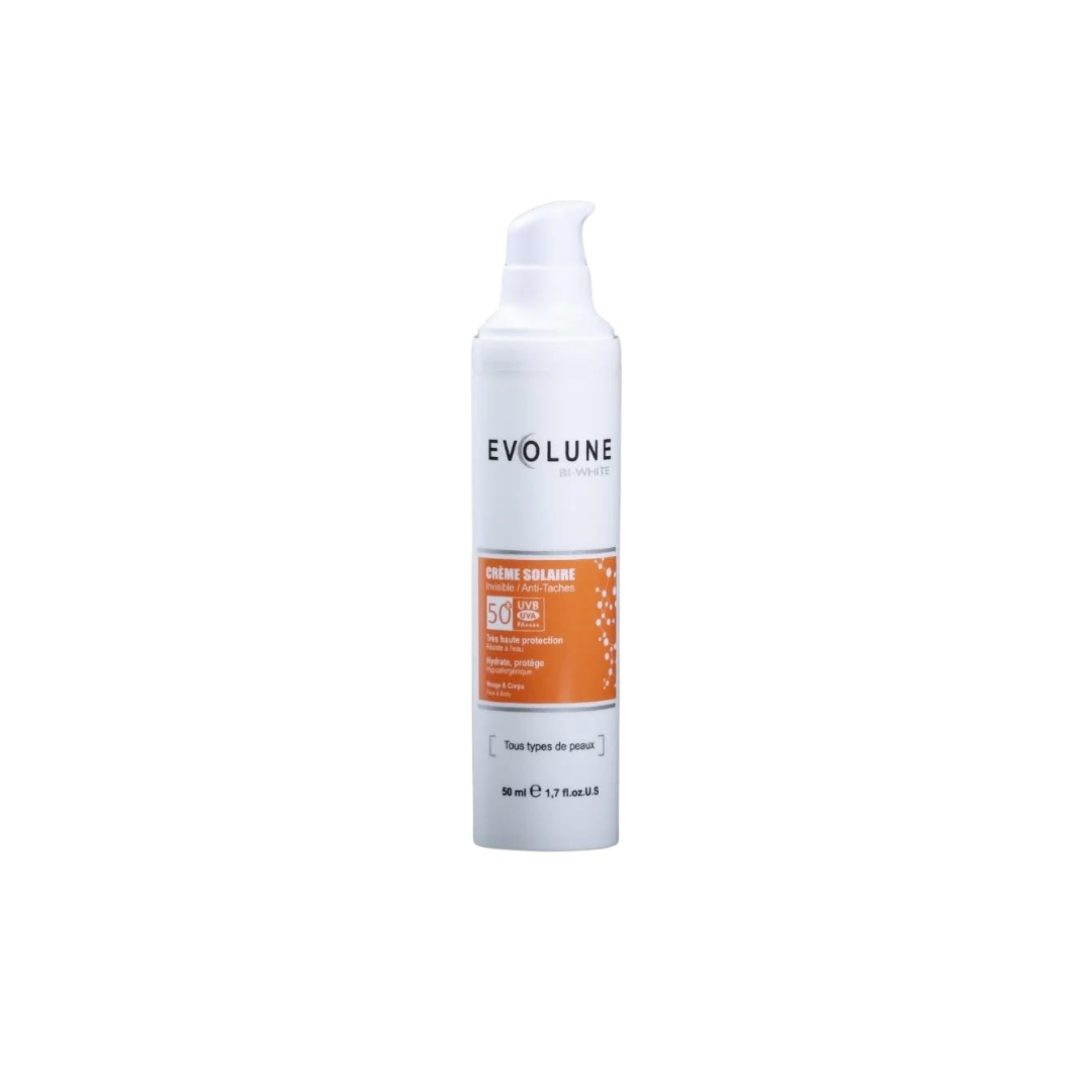 Evolune-Ecran-solaire-invisible-spf50-50ml-1.png Evolune Ecran solaire invisible spf50+ 50ml – Image 1