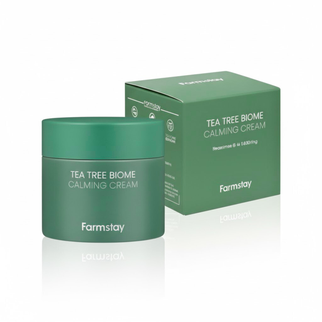 Farmstay-Tea-Tree-Biome-Calming-Cream-80ml-1.png Farmstay Tea Tree Biome Calming Cream 80ml – Image 1