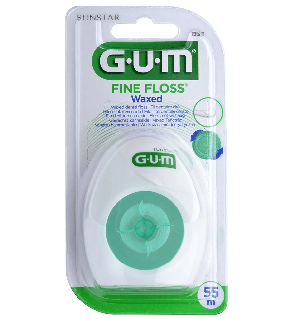 Fil-dentaire-Fine-Floss-non-cire-1555.png Gum Fil Dentaire Cire 1555 – Image 1