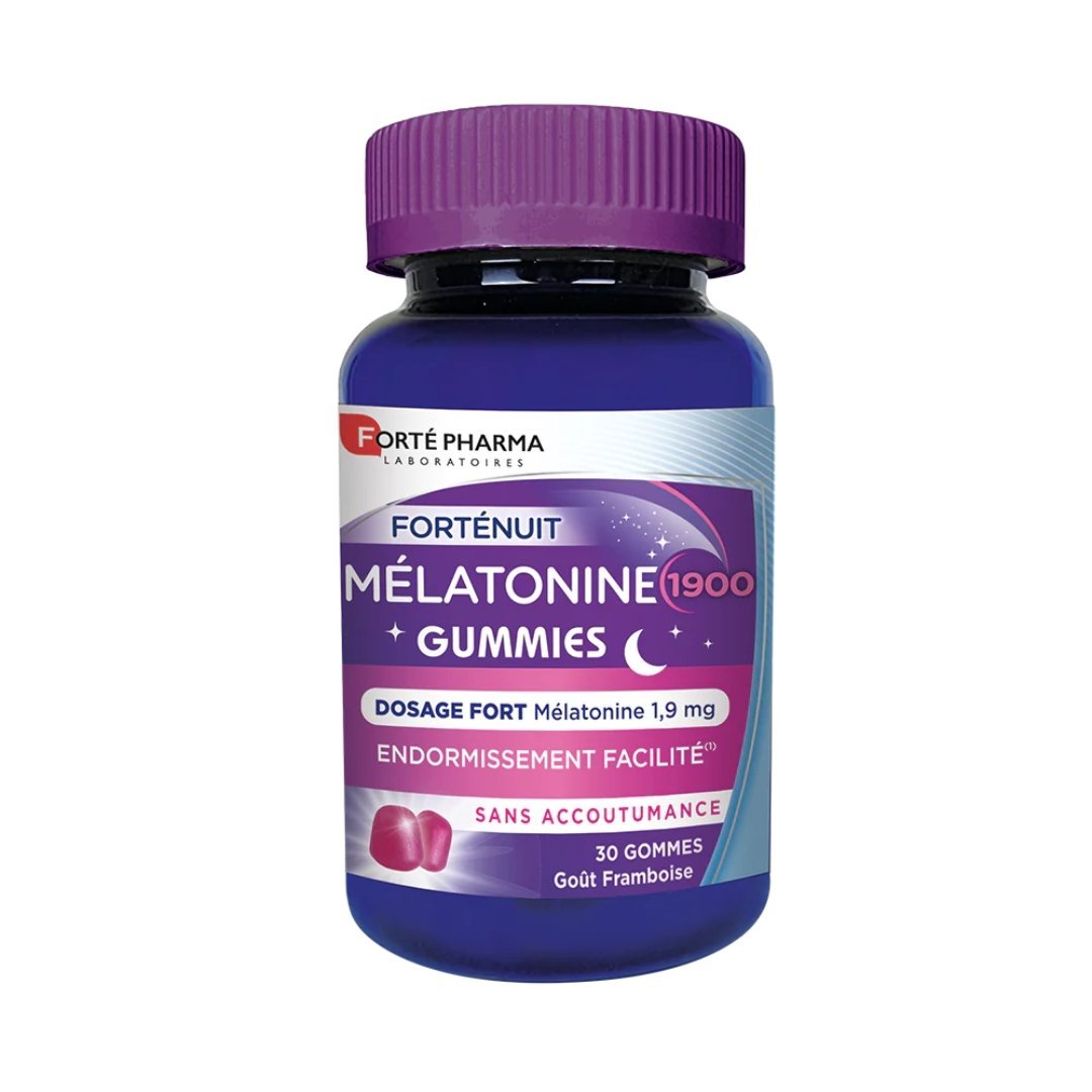 Forte-pharma-Melatonine-30-Gommes.jpg Forte Pharma Melatonine 1.9 mg 30 Gommes – Image 1