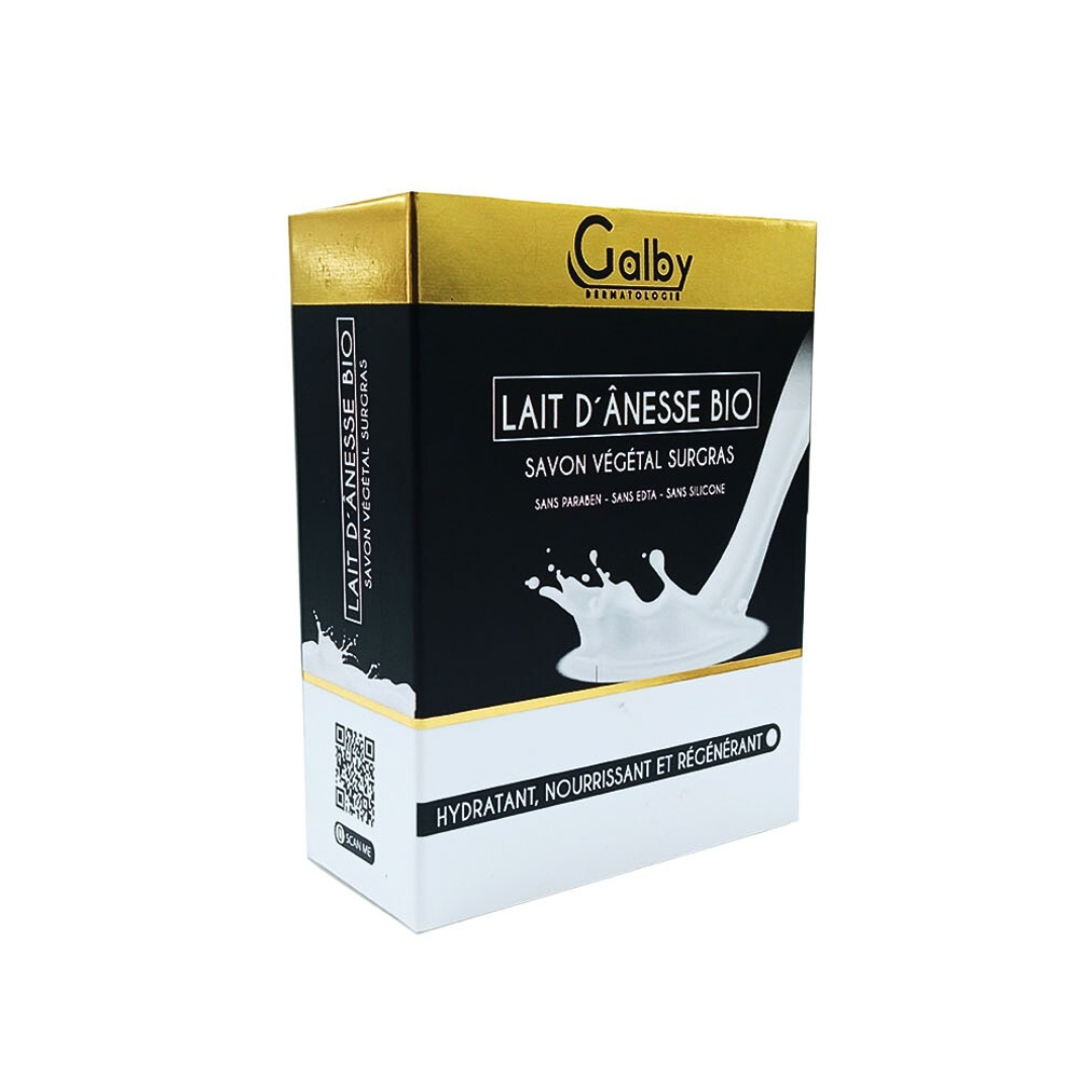 Galby-Lait-Danesse-savon-surgras-100g-1.png Galby Lait D'anesse Savon Surgras 100g – Image 1