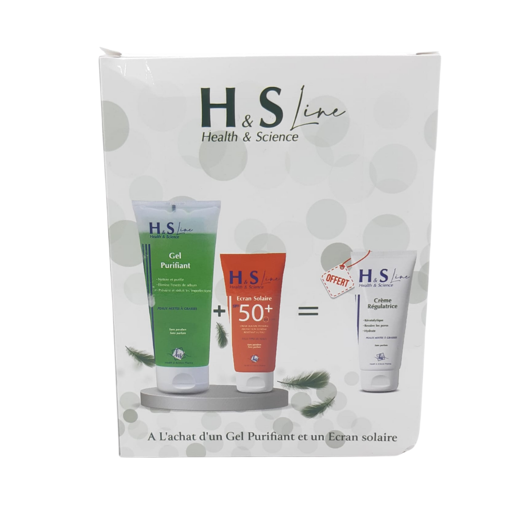 HS-Line-Gel-Purifiant-200mlEcr-Solaire-50mlCr-Regulatrice-50ml-Pack-1.png H&S Line Gel Purifiant 200ml + Ecran Solaire 50ml + Creme Regulatrice 50ml Pack – Image 1