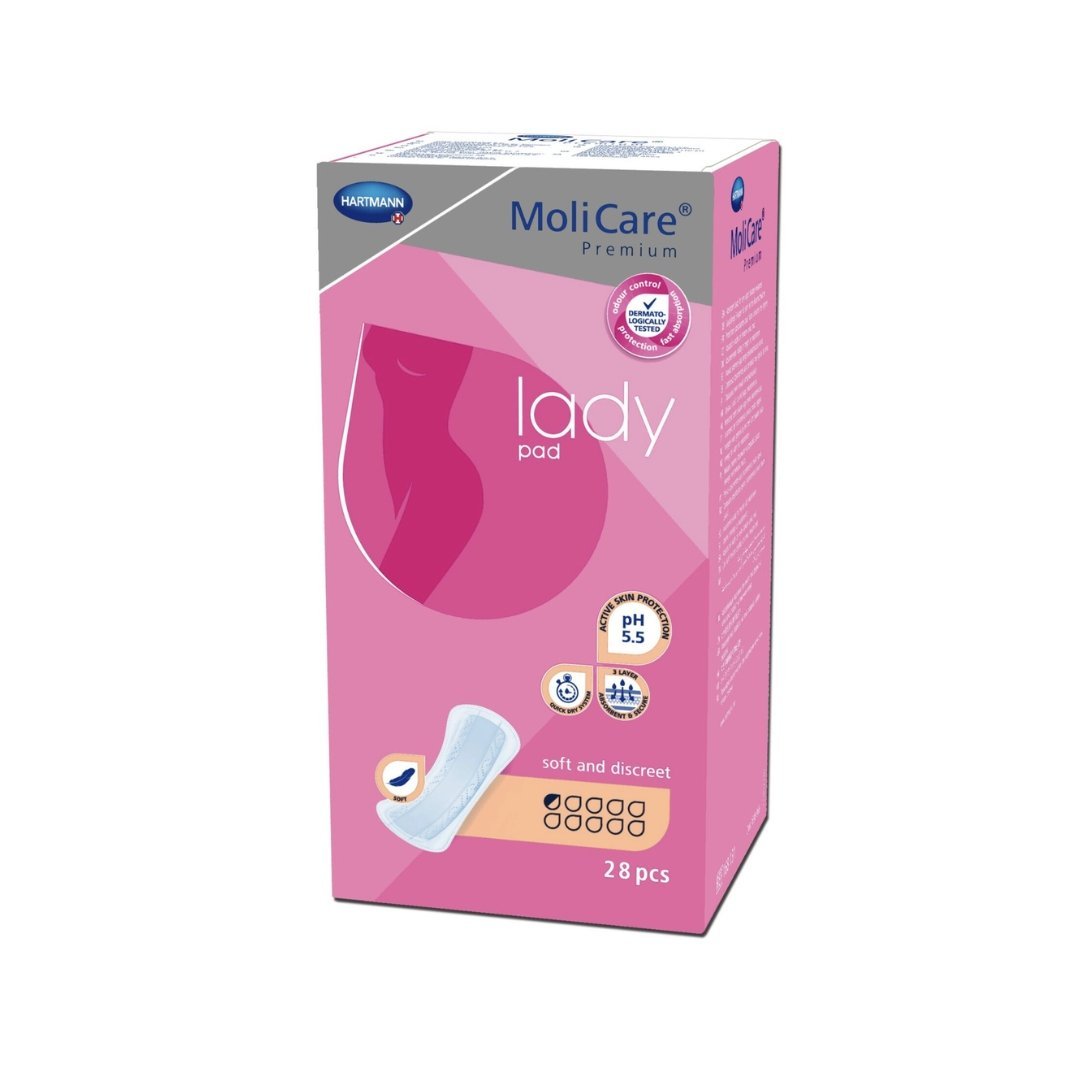 Hartmann-Molicare-lady-pad-28-pcs-168131.jpg Hartmann Molicare Lady Pad 28 Pieces – Image 1