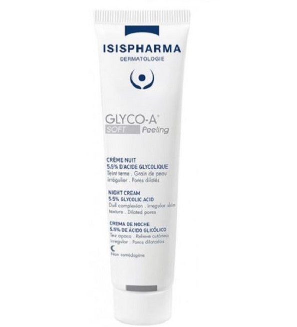 ISIS-PHARMA-Glyco-A-creme-nuit-soft-peeling-30ml.jpg ISIPHARMA GLYCO-A SOFT Peeling Crème Nuit 5,5% d'acide glycolique 30ml – Image 1