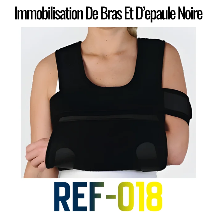 Immobilisation-De-Bras-Et-Depaule-Noire-018.webp ANNAFIX Immobilisation De Bras & d'epaule Noir REF-018 – Image 1