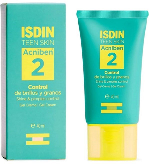 Isdin-Acniben-2-controle-de-brillance-1.jpg ISDIN Acniben 2 Contrôle Brillance et Boutons 40ml – Image 1