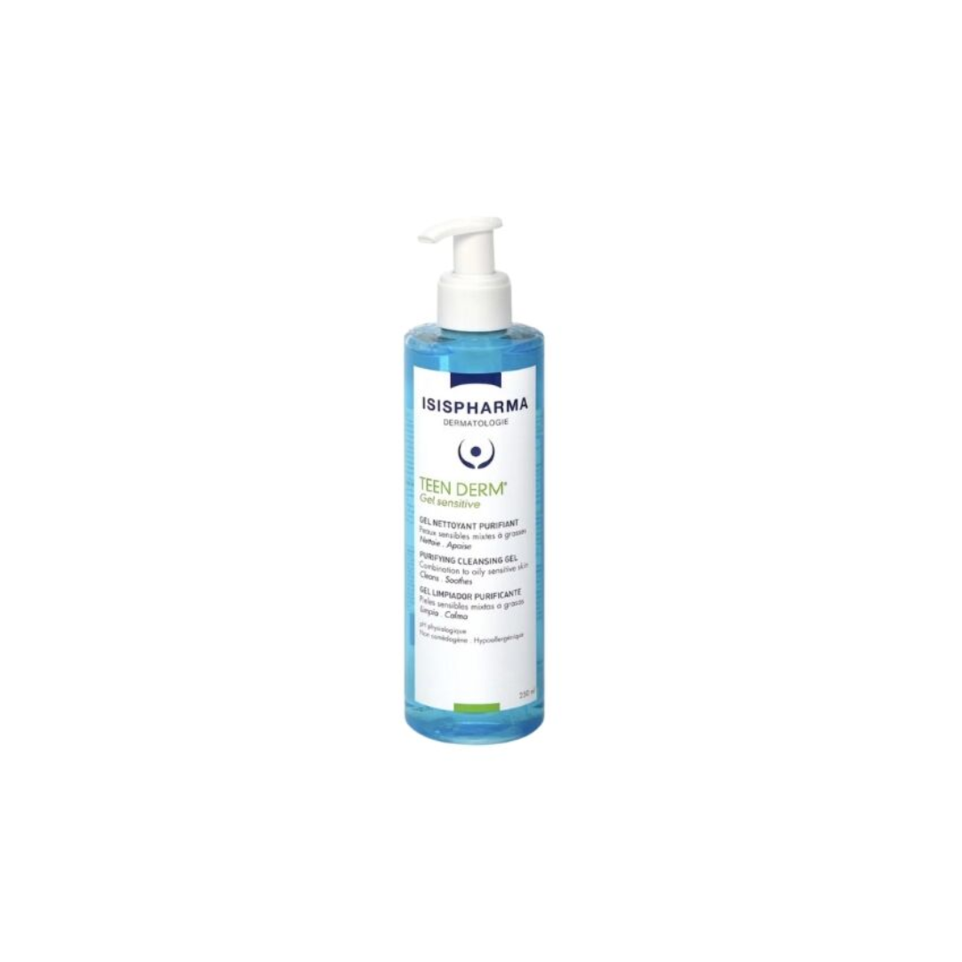 Isis-teen-derm-gel-sensitive-250ml-1.png Isispharma Teen Derm Gel Sensitive 250ml – Image 1
