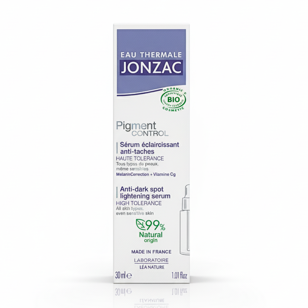 Jonzac-Pigment-Control-Serum-Eclaircissant-30ml-1.png EAU THERMALE JONZAC PIGMENT CONTROL SERUM ECLAIRCISSANT ANTI-TACHES – Image 1