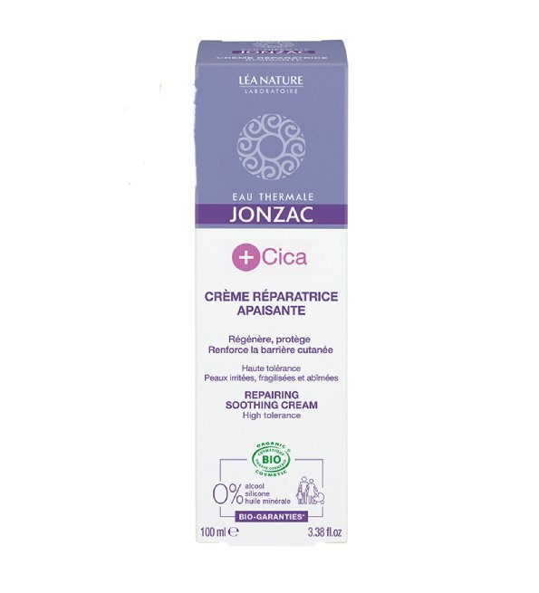 Jonzac-cica-creme-reparatrice-100ml-2.jpg EAU THERMALE JONZAC +CICA CREME REPARATRICE APAISANTE 100ml – Image 1