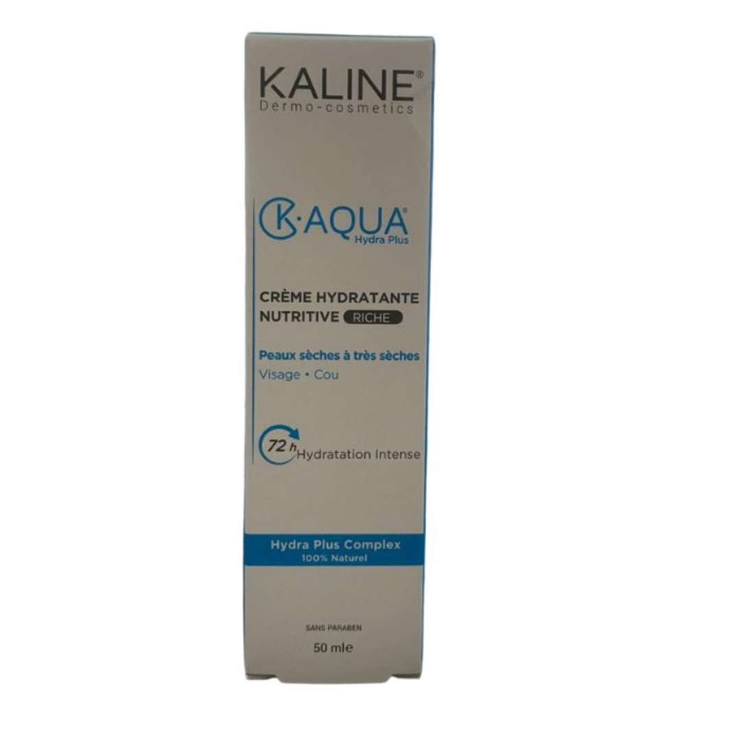 Kaline-K.Aqua-Creme-hydratante-Nutritive-Riche-Pnts-50ml-1.png Kaline K.Aqua Creme Hydratante Nutritive Riche Peaux Seches Et Tres Seches 50ml – Image 1