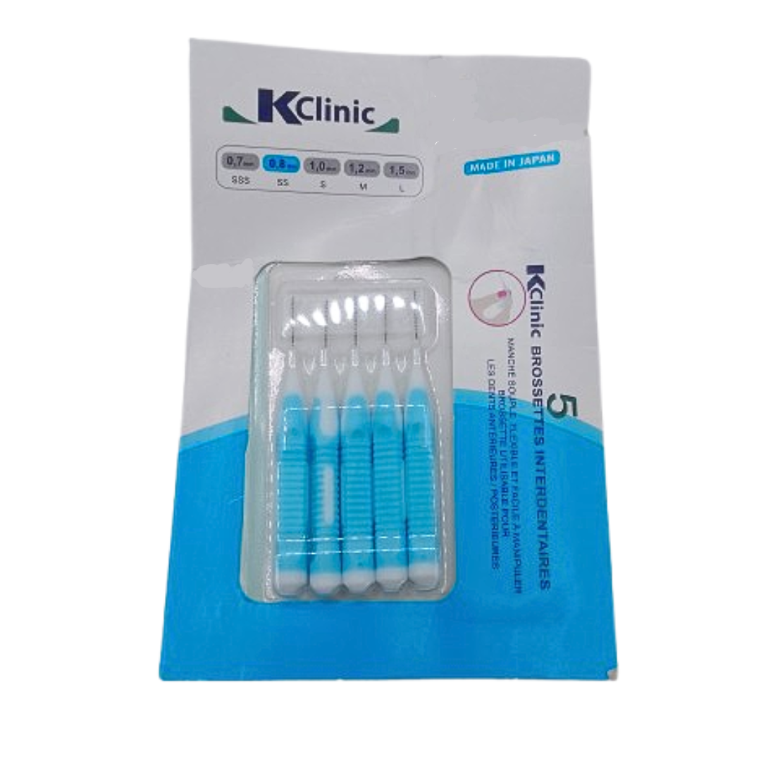 Kin-clinic-brossettes-interdentaire-0.8mm-5unites-1.png Kin Clinic Brossettes Interdentaire 0.8mm 5Unites – Image 1