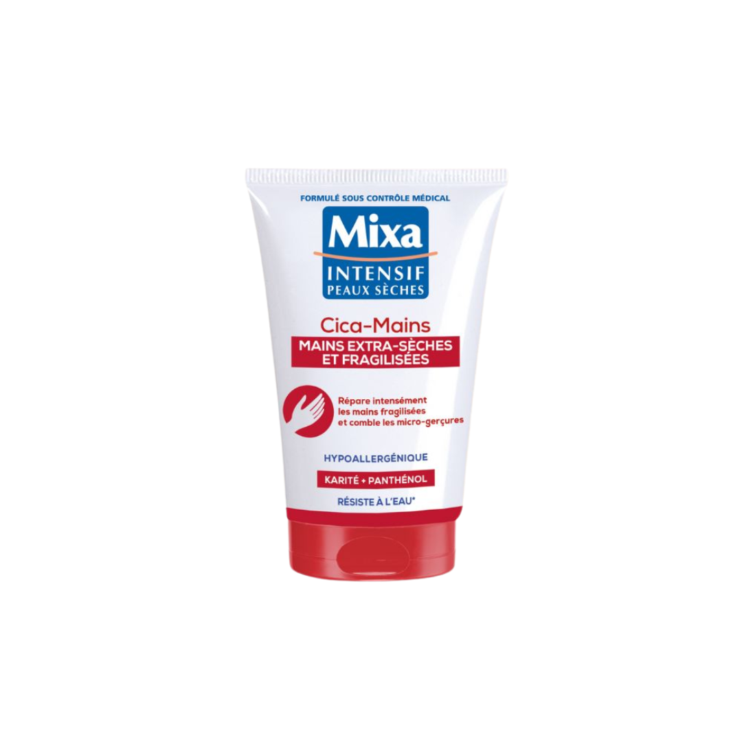 MIXA-Cica-Mains-50ml-1.png MIXA Crème Mains Réparatrice Cica-Mains 50ml – Image 1