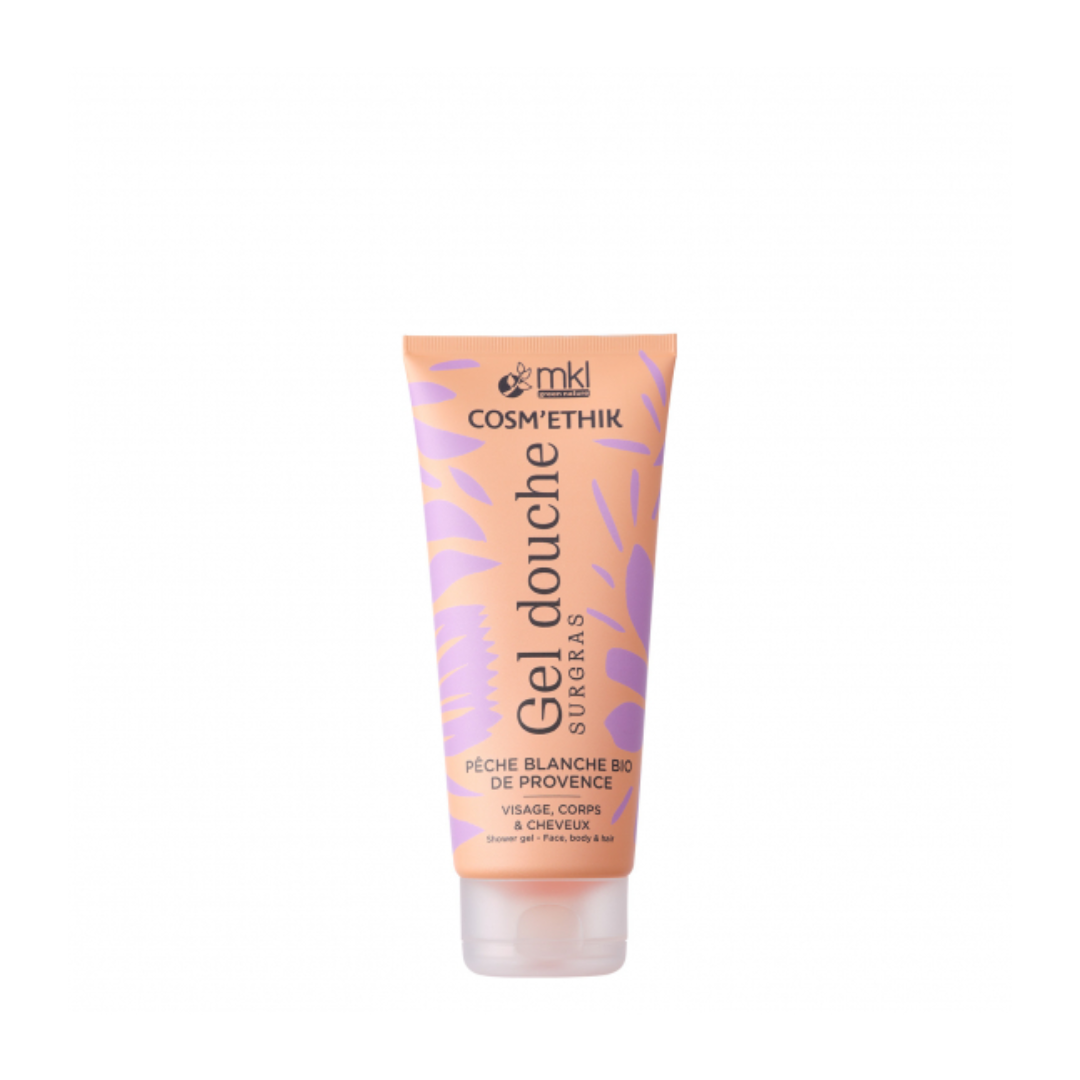MKL-Cosmethik-Gel-Douche-Peche-Blanche-Bio-de-Provence-200ml-1.png MKL Cosm'ethik Gel Douche Peche Blanche Bio De Provence 200ml – Image 1