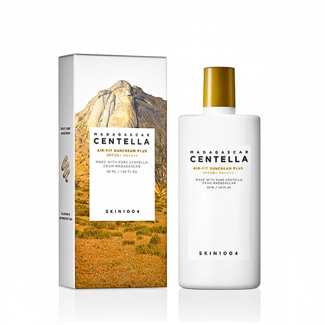 Madagascar-Centella-Air-Fit-Suncream-plus-spf50-50ml.png SKIN 1004 Centella Air-Fit Suncream Plus Spf50+ 50ml – Image 1