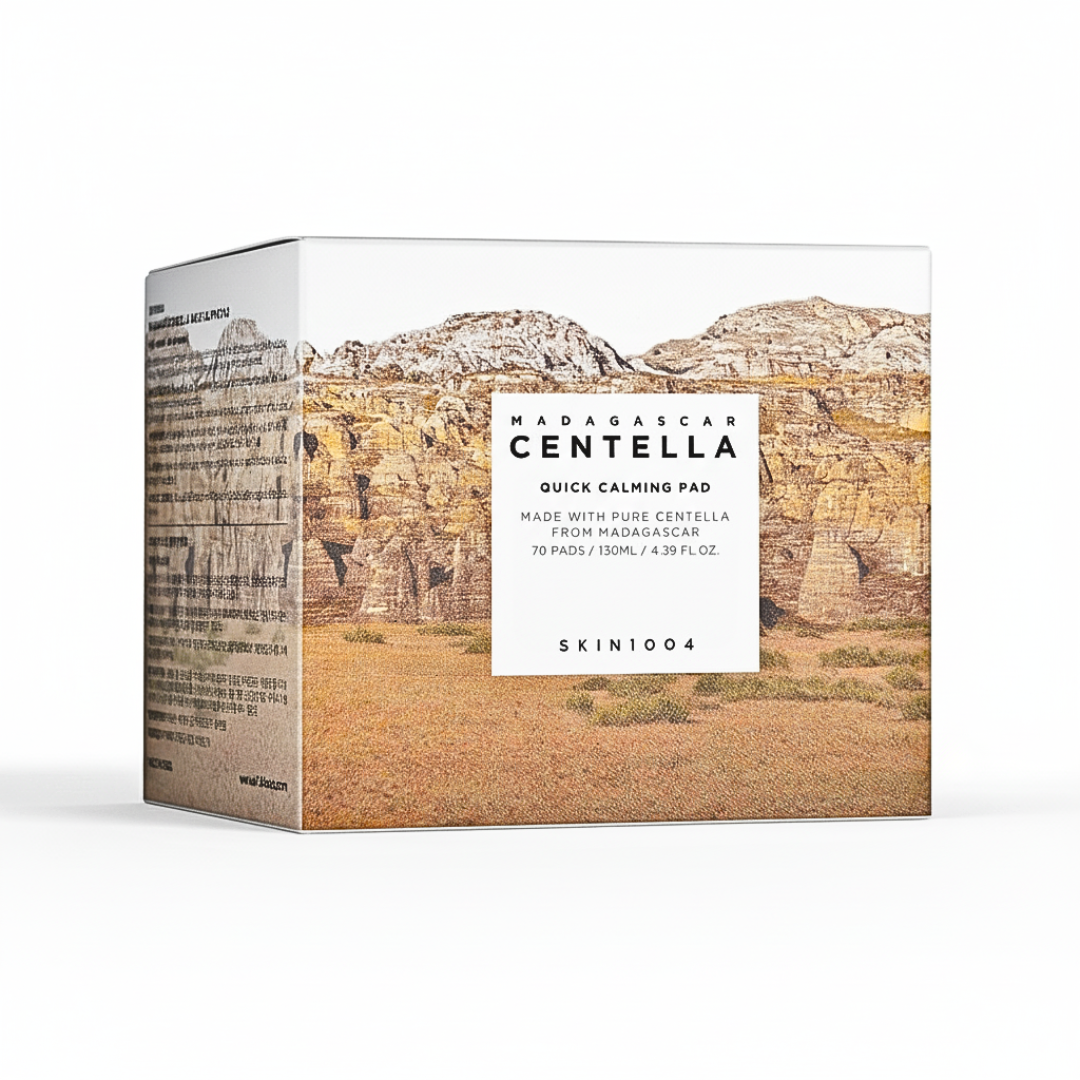 Madagascar-Centella-Quick-Calming-Pad-70-pads130ml-1.png SKIN 1004 Centella Quick Calming Pad 70 Pads/130ml – Image 1