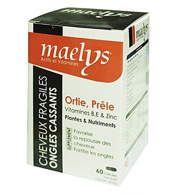 Maelys-Ortie-prele-60-gelules-1.jpg Maelys Ortie Prêle Vitamines B E et Zinc - 60 Gélules – Image 1