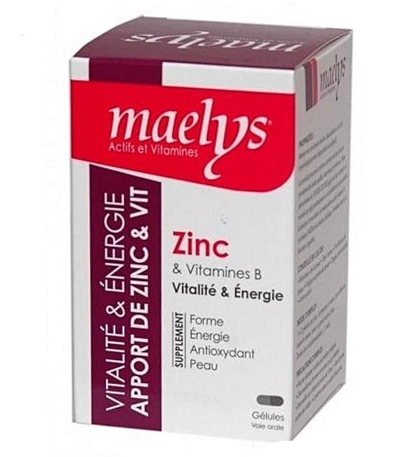 Maelys-zinc-60-gelules-1-1.jpg Maelys Zinc et Vitamines B -30 Gélules – Image 1