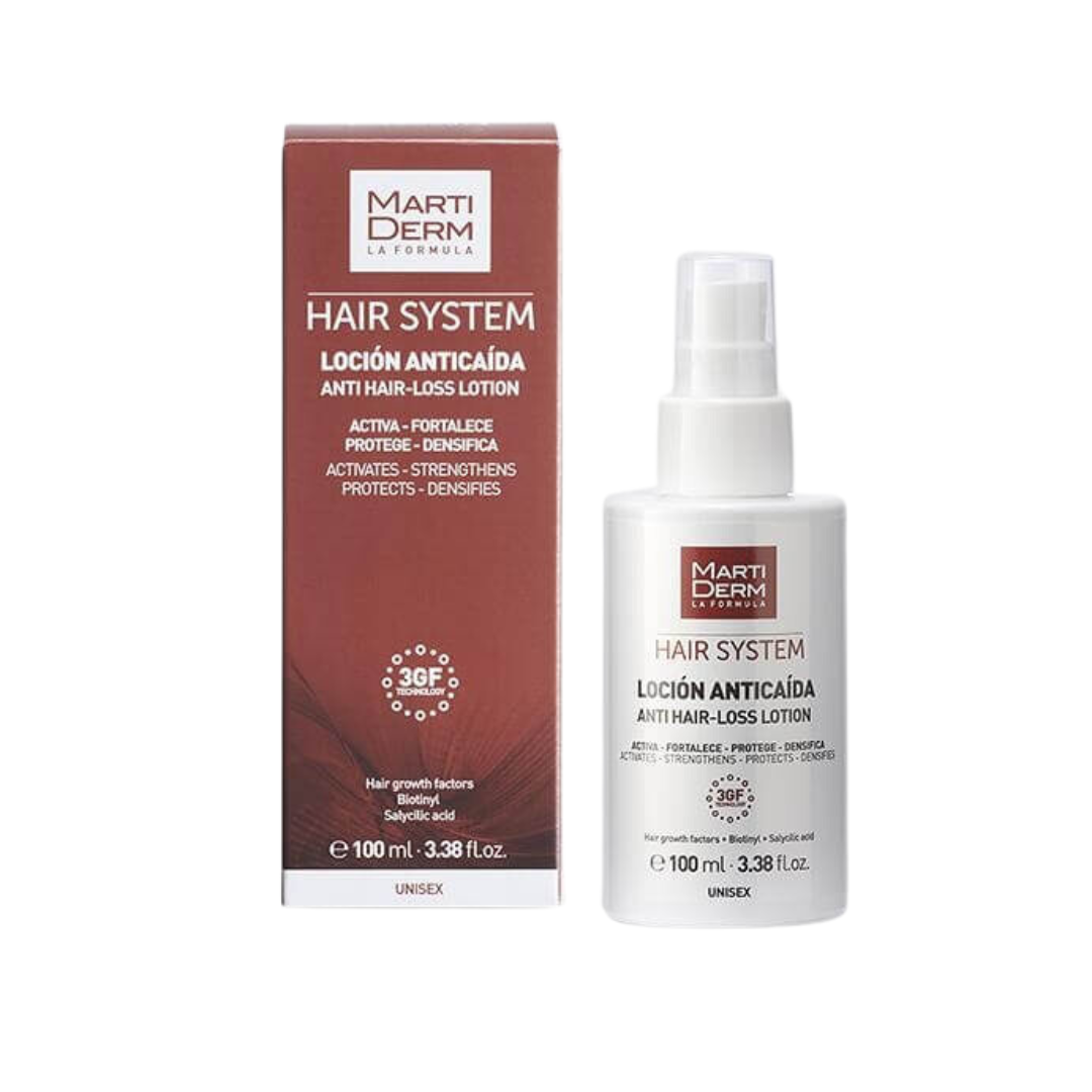 Martiderm-Hair-System-lotion-anti-chute-100ml.png Martiderm Hair System Lotion Anti-Chute 100ml – Image 1