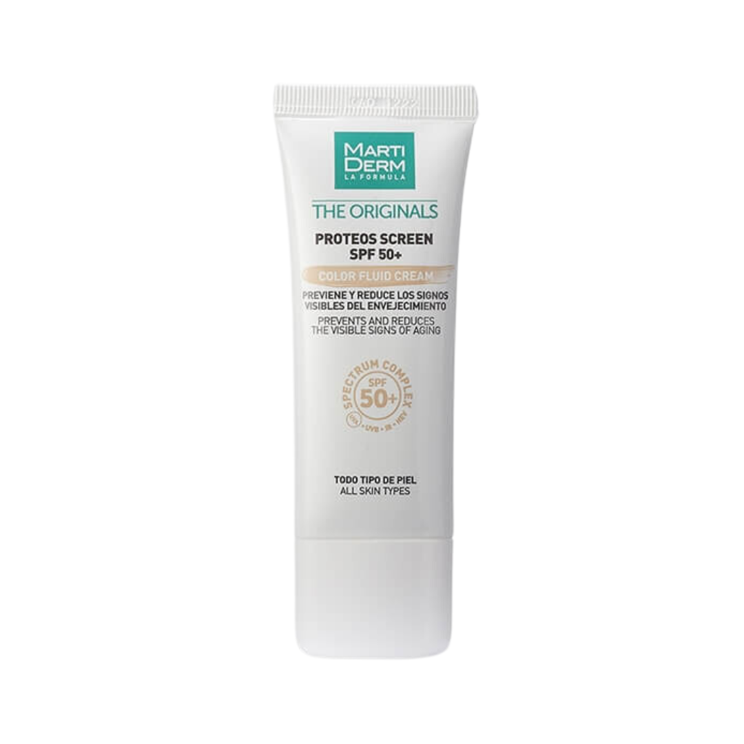 Martiderm-Proteos-Screen-Color-fluid-cream-spf50-40ml.png Martiderm Proteos Screen Color Fluid Cream Spf50+ 40ml – Image 1