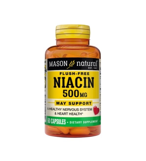 Mason-Natural-Flush-free-Niacin-500mg-60-capsules-1499-60-1.jpg Mason Natural Flush-free Niacin 500mg 60 capsules 1499-60 – Image 1