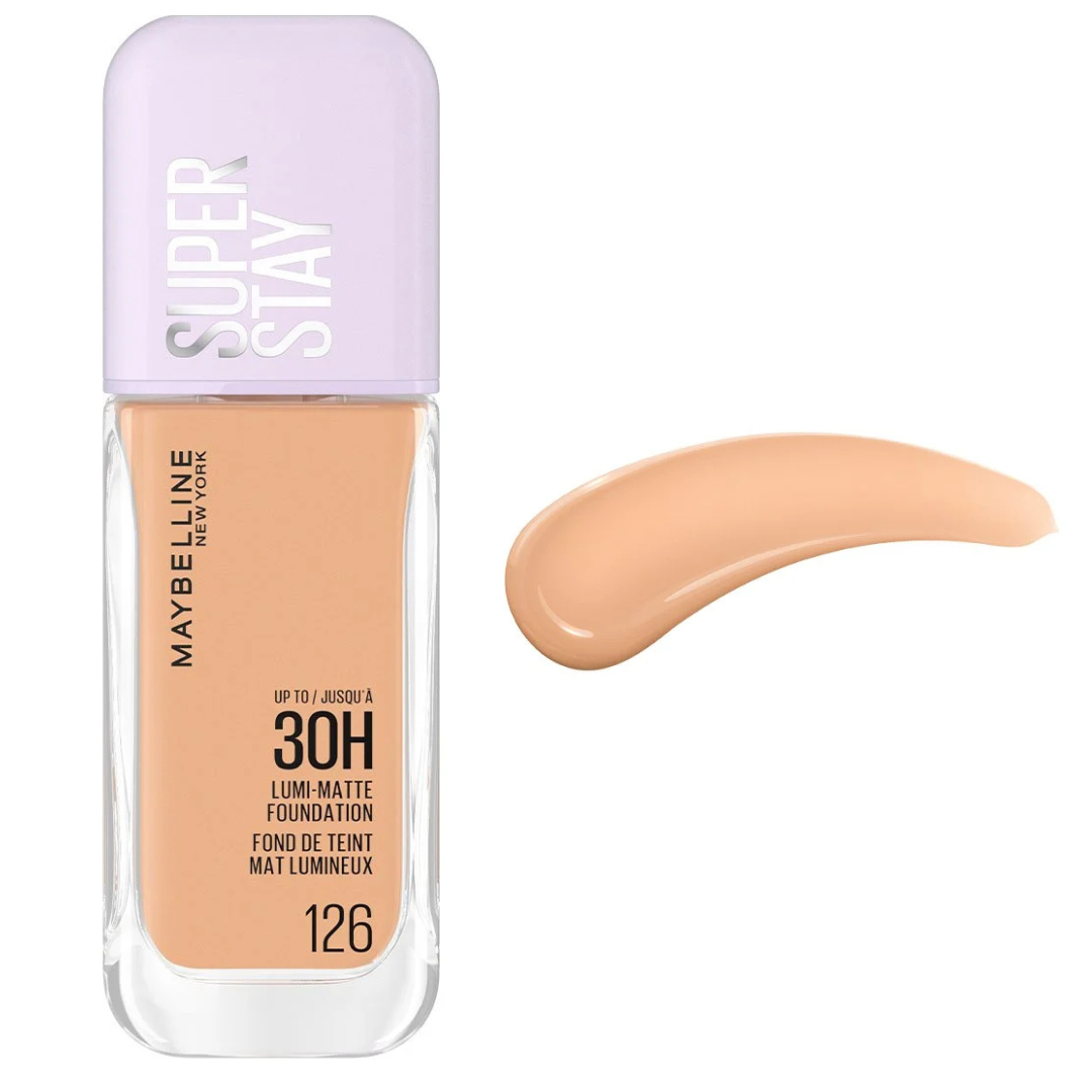 Maybelline-Lumi-Matt-FDT-126-Inter-35ml-1.png Maybelline Lumi Matte Fonds de Teint 126 Inter 35ml – Image 1
