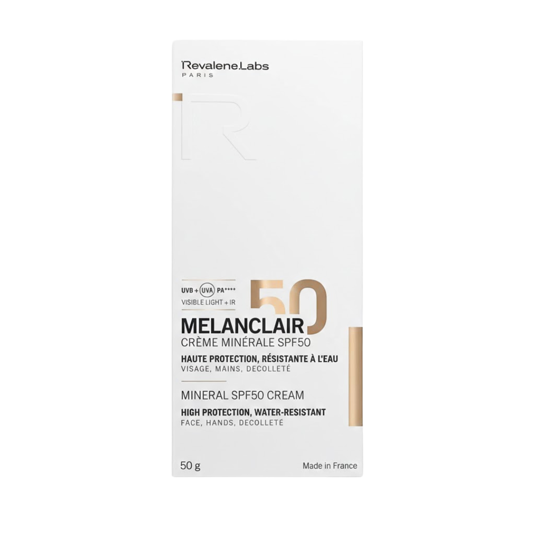 Melanclair-Creme-Mineral-spf50-50g.png Melanclair Creme Mineral Spf50 50g – Image 1