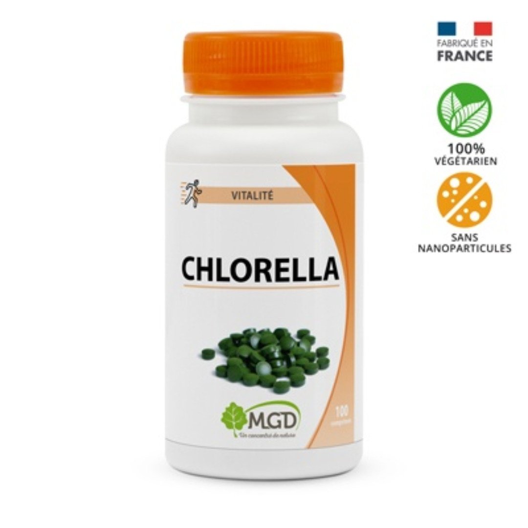 Mgd-Chlorella-100-gelules-1.jpg Mgd Nature Chlorella 100 gelules – Image 1
