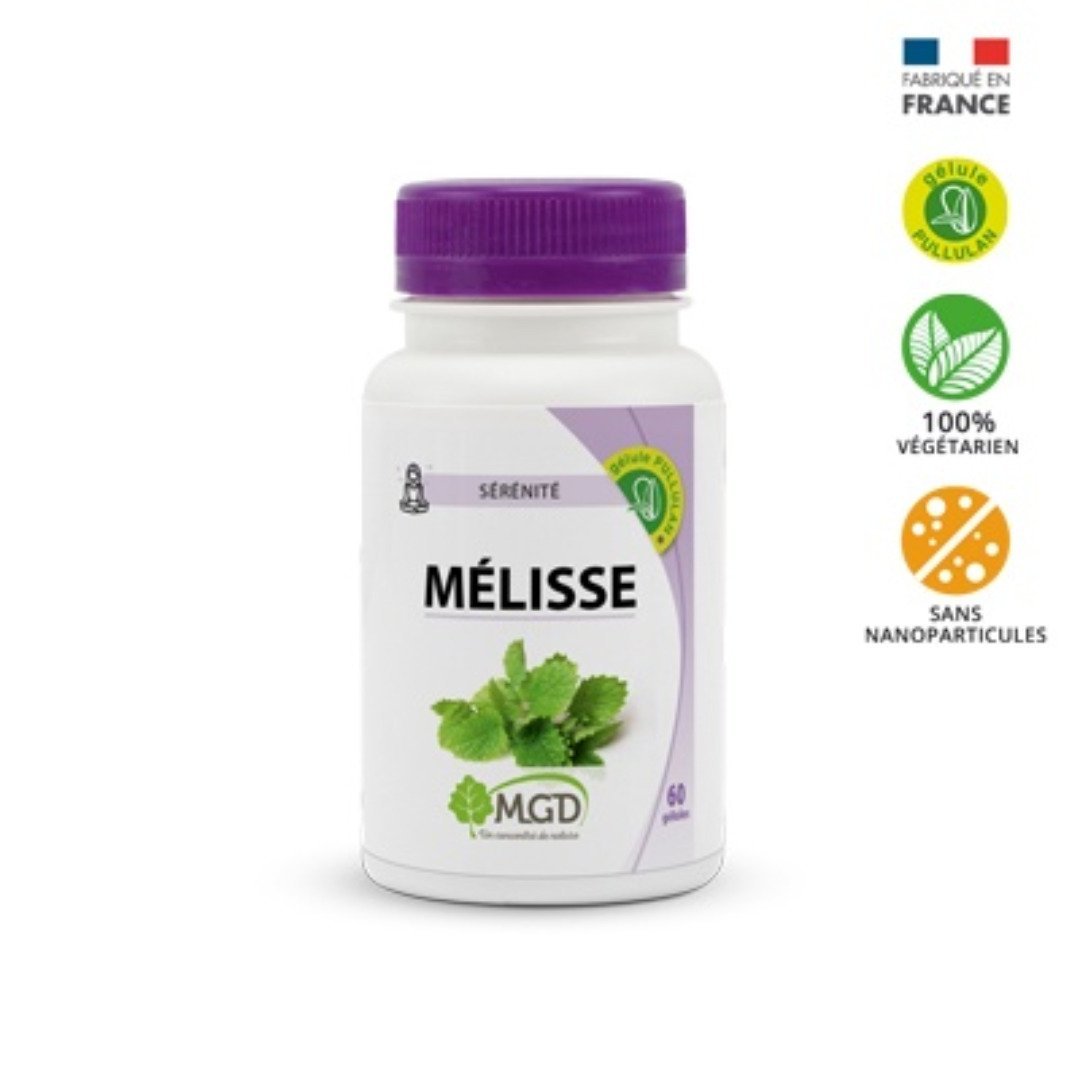 Mgd-Melisse-60-Gelules-1.jpg Mgd Nature Melisse 60 Gelules – Image 1