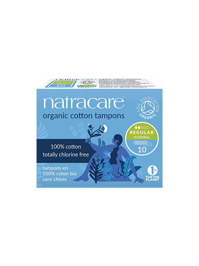 NATRACARE-TOMPONS-1.png NATRACARE TAMPONS REGULIER SANS APPLICATEUR 10 Unités – Image 1