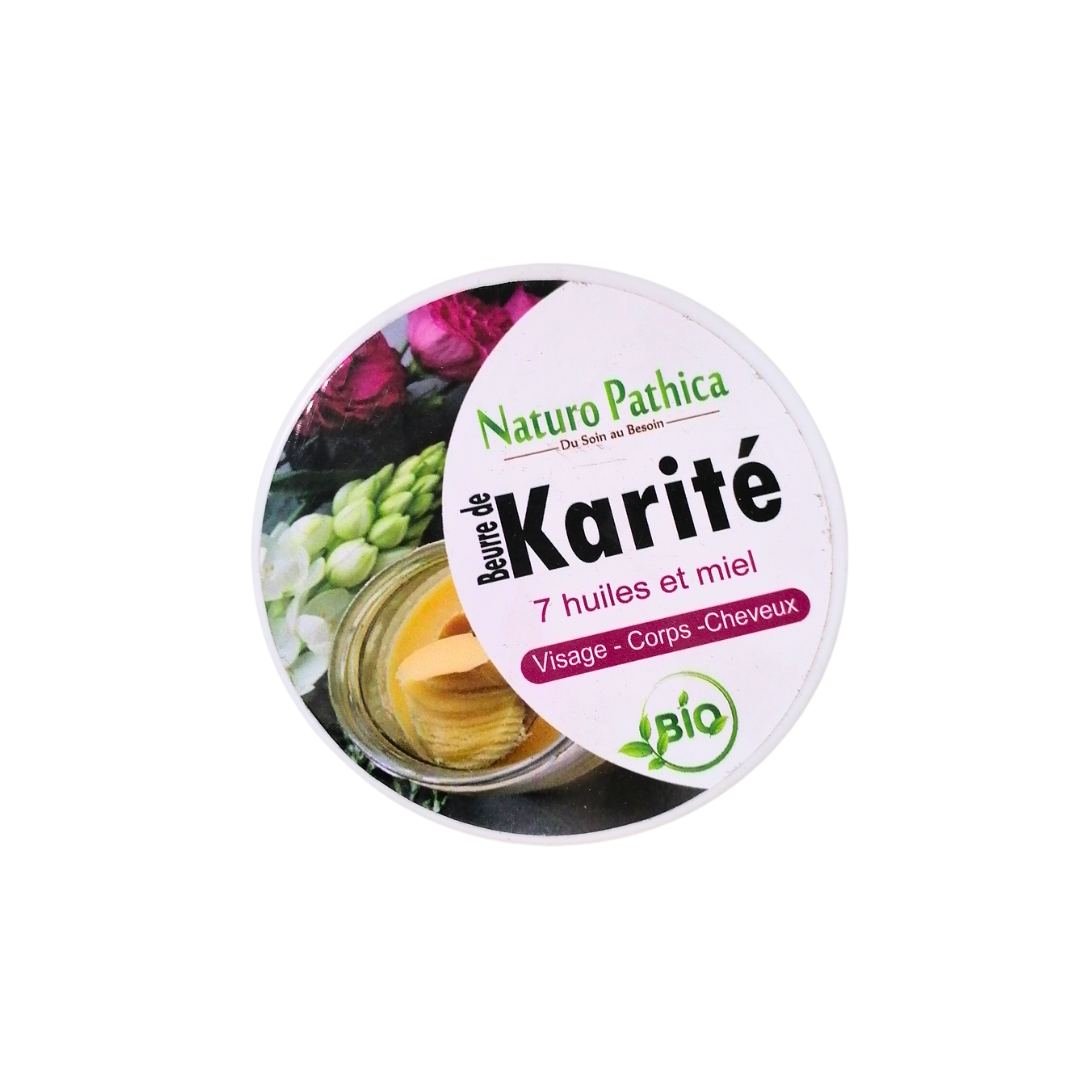 NP-beurre-de-karite-au-7-huiles-et-miel-250gr-4.png Naturo Pathica Beurre de karite au 7 huiles et miel 250gr – Image 1