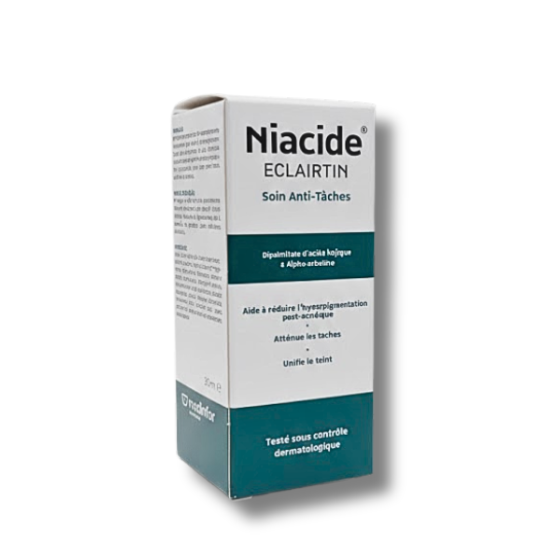 Niacide-Eclairtin-Soin-anti-taches-30ml.png Niacide Eclairtin Soin Anti Taches 30ml – Image 1