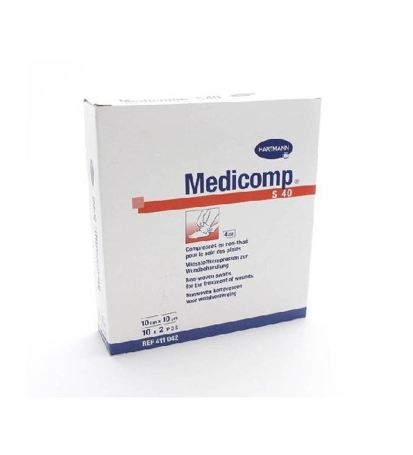 Nouveau-projet-1-2-6.jpg Hartmann Medicomp compresse stériles 10*10 – Image 1