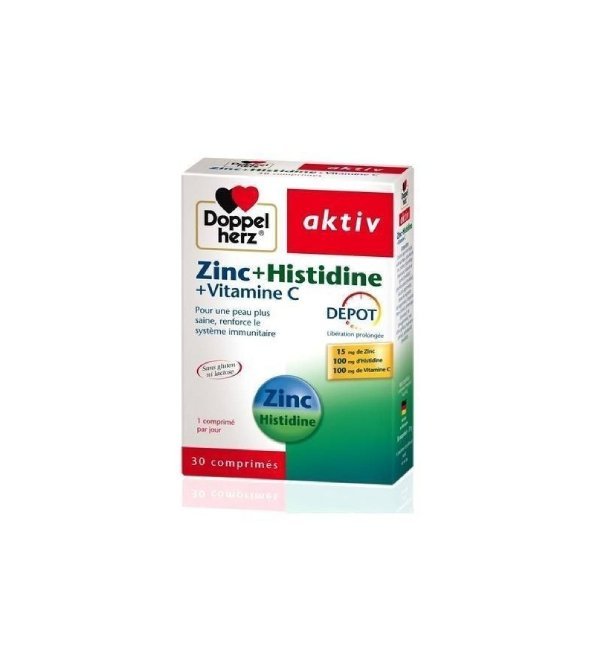 Nouveau-projet-9-4.jpg Doppel Herz Zinc+Histidine+Vitamine C 30cps – Image 1