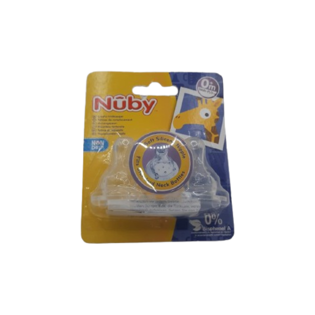 Nuby-2tetines-standard-0m-ID921-4.png Nuby 2 Tetines Standard +0m ID921 – Image 1