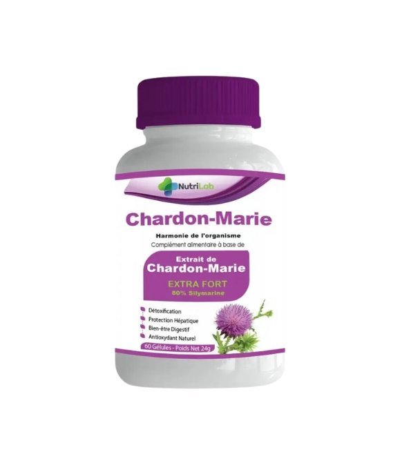 Nutrilab-chardon-Marie-60gel-1.jpg Nutrilab Chardon Marie 60 Gelules – Image 1