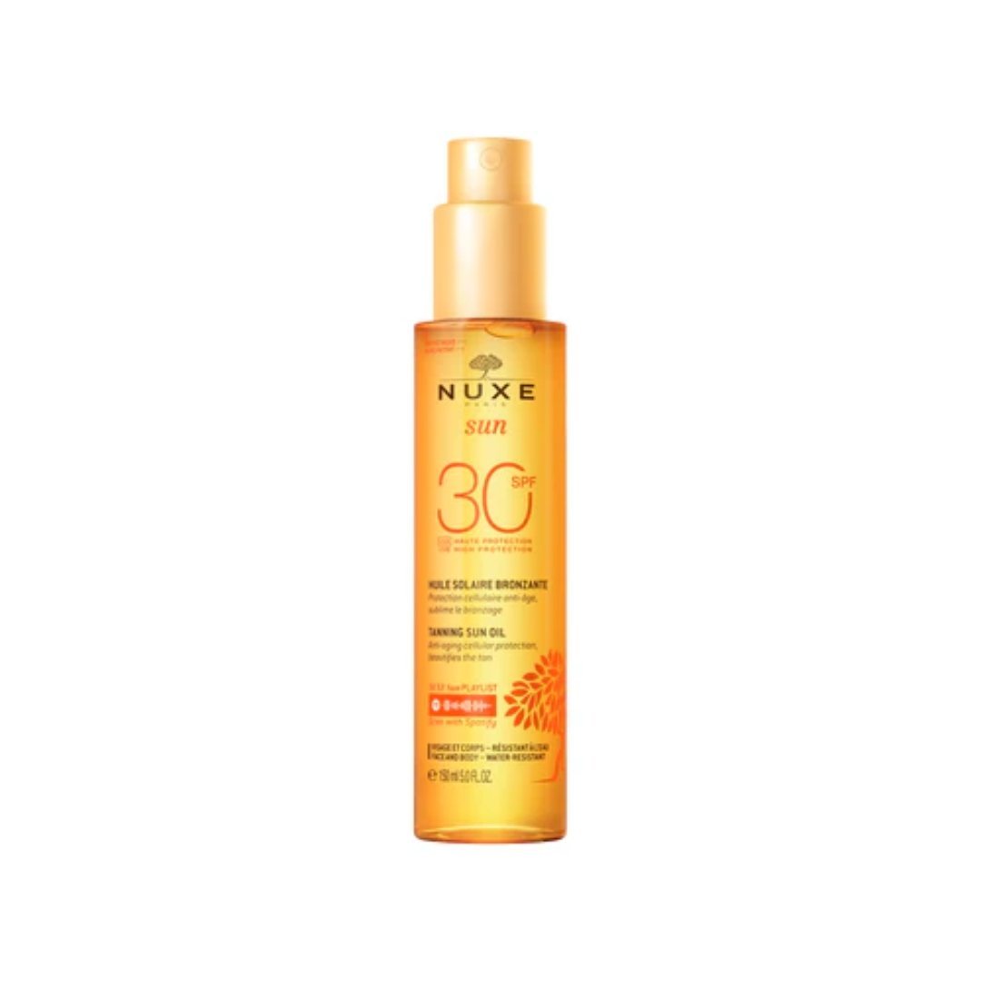 Nuxe-Sun-Huile-Bronzage-spf30-150ml.jpg Nuxe Sun Huile Bronzage spf30 150ml – Image 1